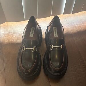 Steve Madden Trifecta Brown Leather Loafers